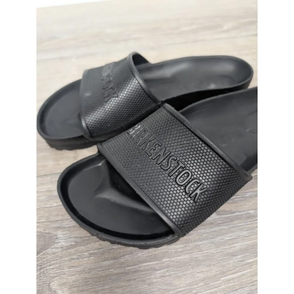Birkenstock Barbados Essentials EVA Black Slide Sandals Unisex Women 7/Men 5